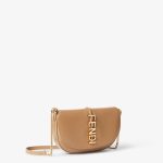 FENDI graphy Wallet on Chain Cappuccino-colored leather wallet - Image 5